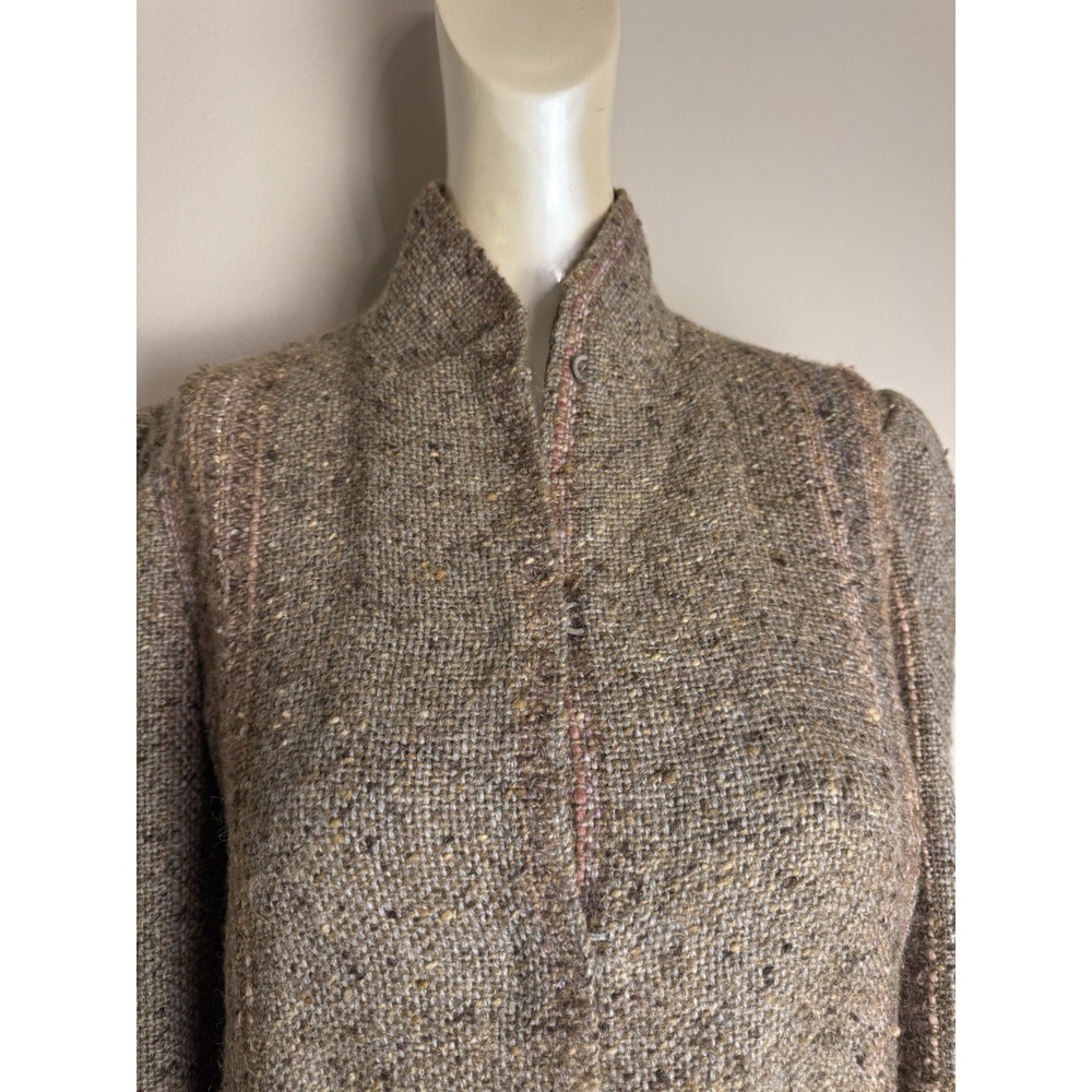 Vintage Marcia Phillips Weavings Coat Textured Wearable Art Artsy Boho - Picture 2 of 16